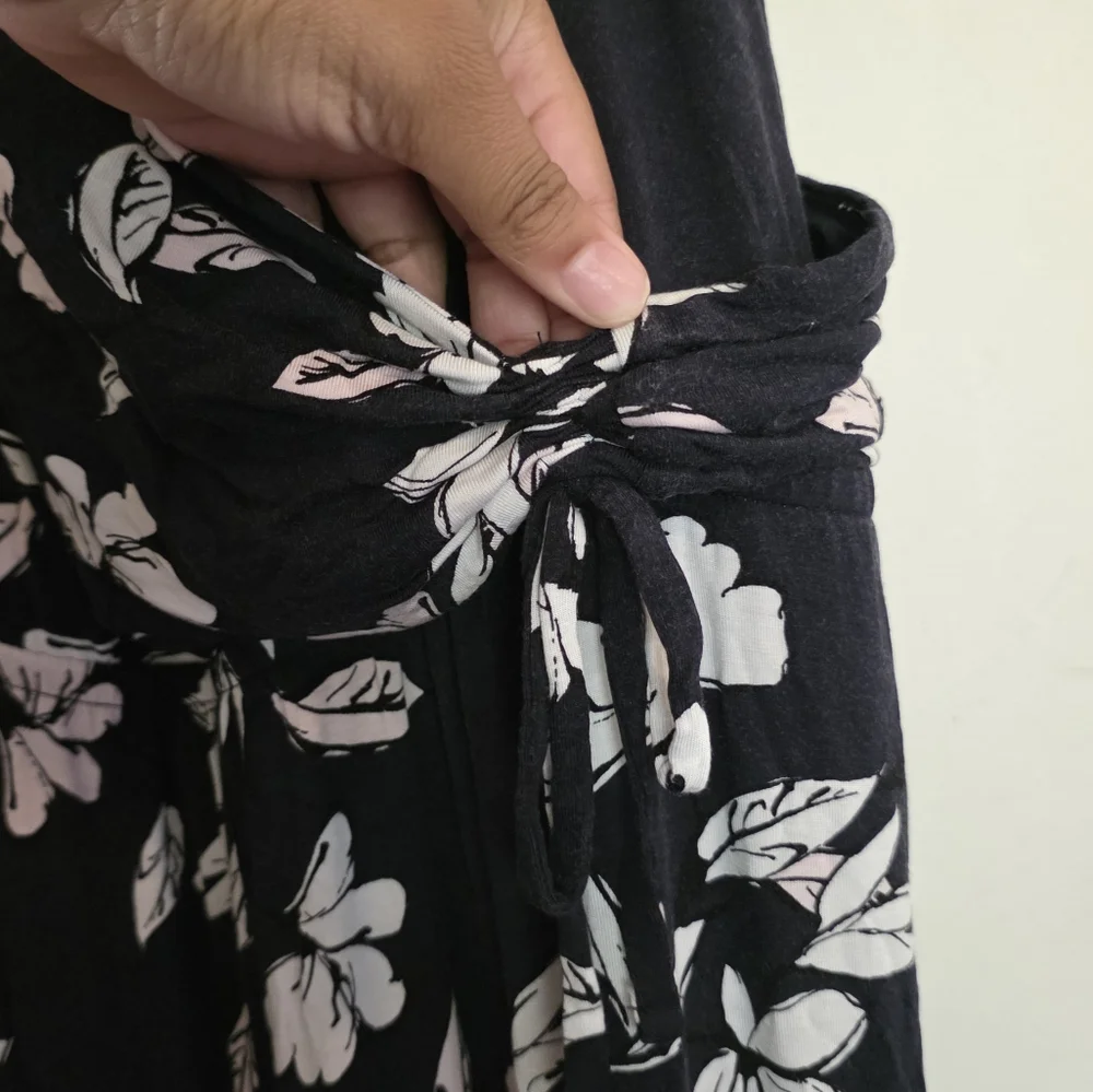 Lane Bryant Navy Blue and White Floral Dress - Picture 2 of 3